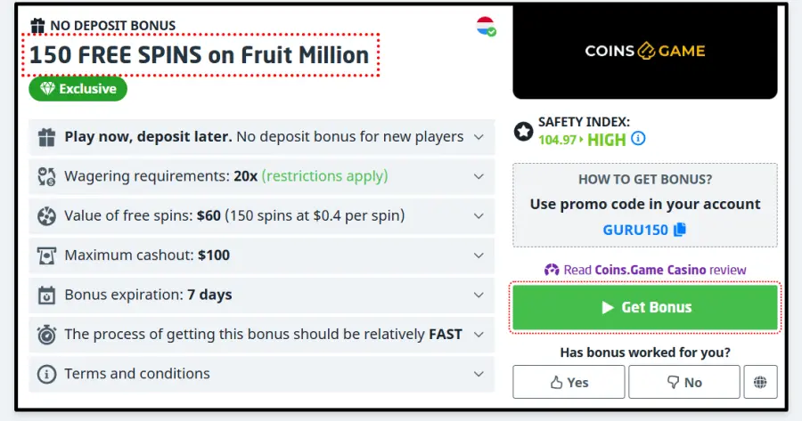 Spin granny bonus